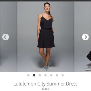 Lululemon black dress with pockets